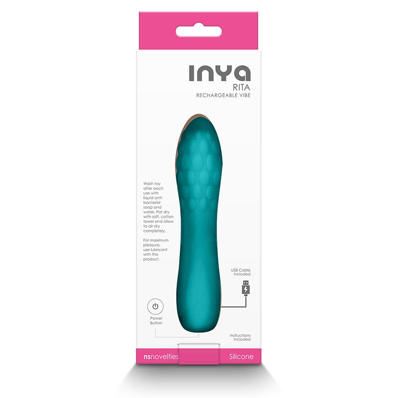 NS Novelties Inya Rita Compact Rechargeable Silicone Vibe with 10 Settings