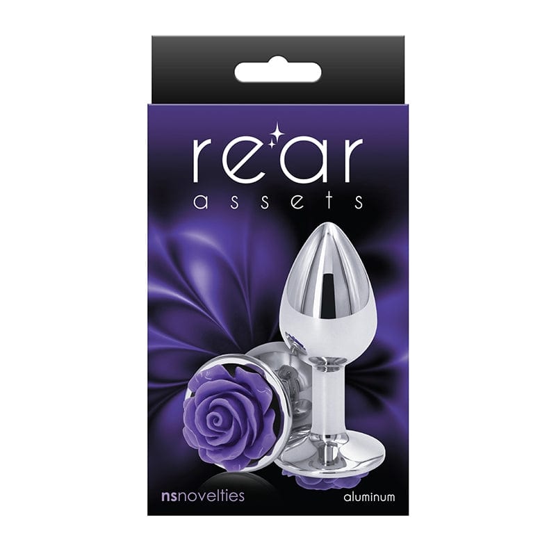NS Novelties Rear Assets Small Rose - A Delightful Chrome - Plated Anal Toy