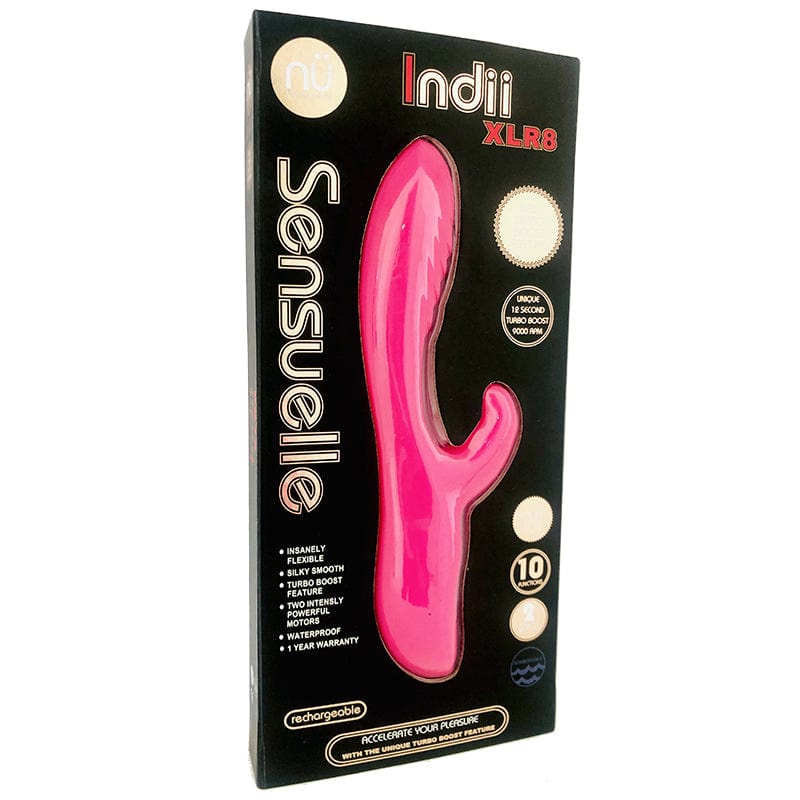 Nu Sensuelle Indii XLR8: Powerful Dual - Stimulating Waterproof Vibrator
