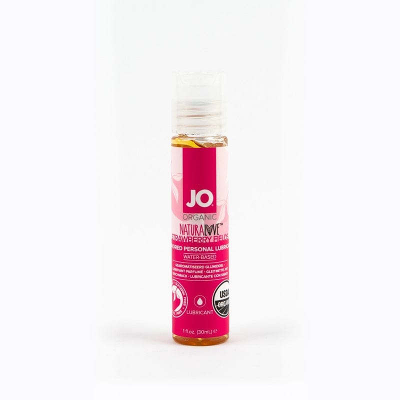 System JO Naturalove Organic Intimate Lubricant with Strawberry Fields Flavor