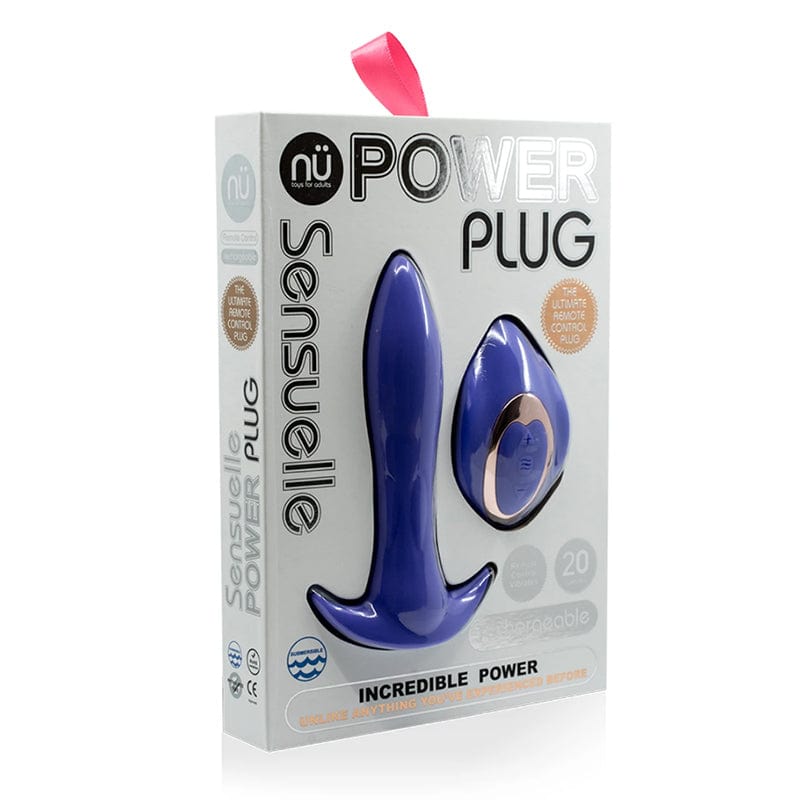 Nu Sensuelle Remote-Controlled Vibrating Power Butt Plug for Enhanced Sensory Experience