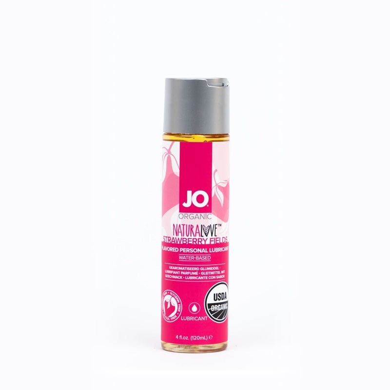 System JO Naturalove Organic Intimate Lubricant with Strawberry Fields Flavor