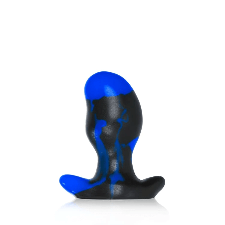 OxBalls Ergonomic Blue Swirl Silicone Butt Plug for Ultimate Comfort