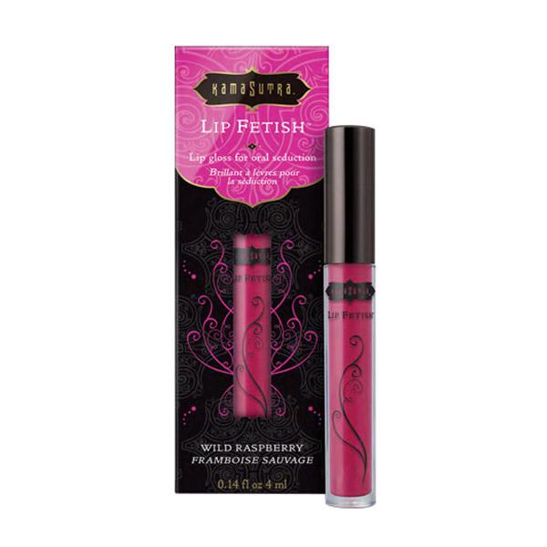 Kama Sutra Lip Fetish Lip Gloss in Wild Raspberry Flavor for Oral Seduction