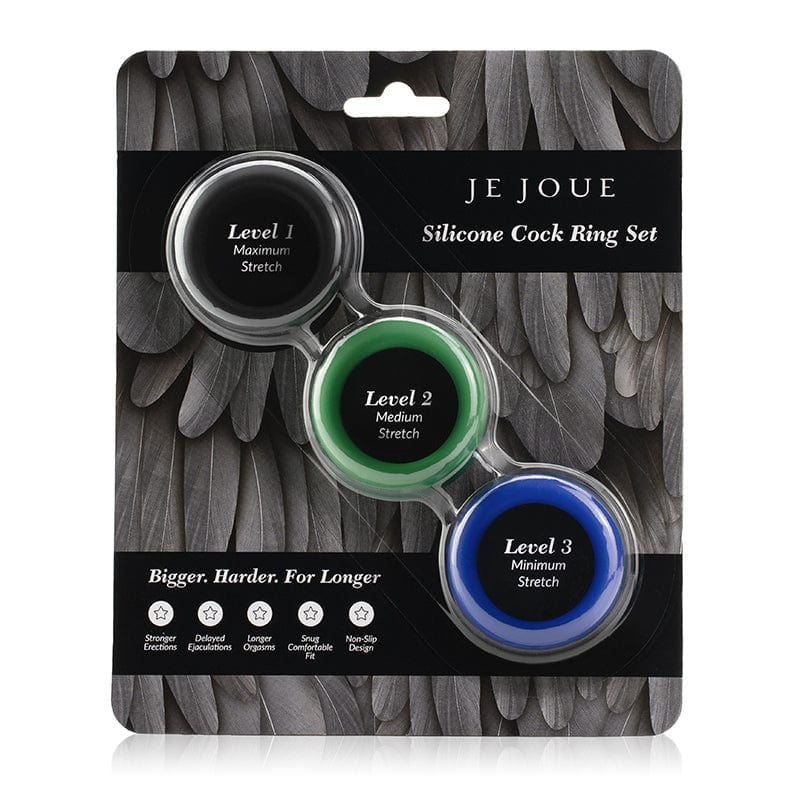 Je Joue Luxury Silicone Cock Ring Set of Three Pieces
