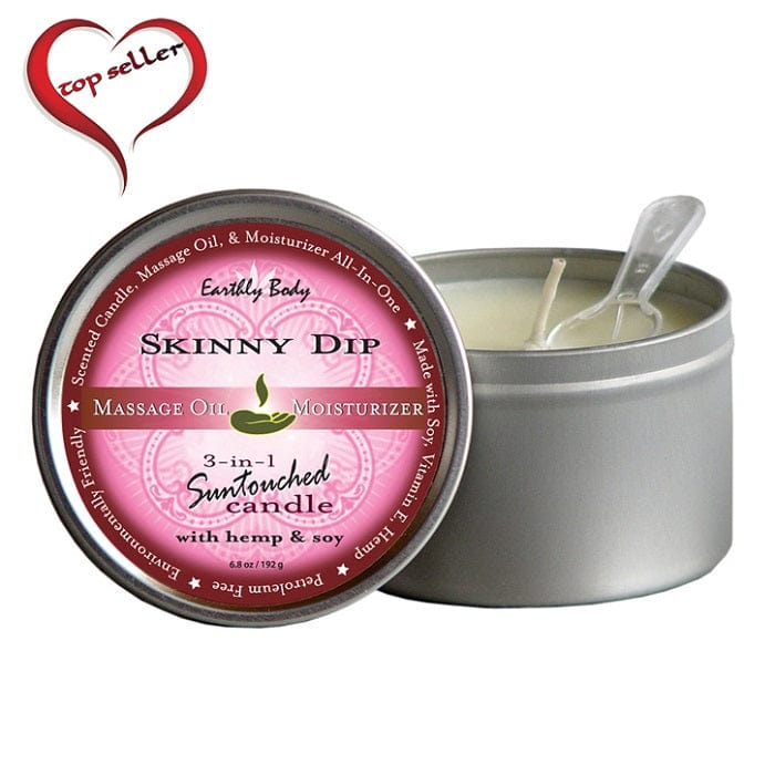 Earthly Body All - in - One Suntouched Massage Candle Crafted with Hemp and Natural Soy Wax