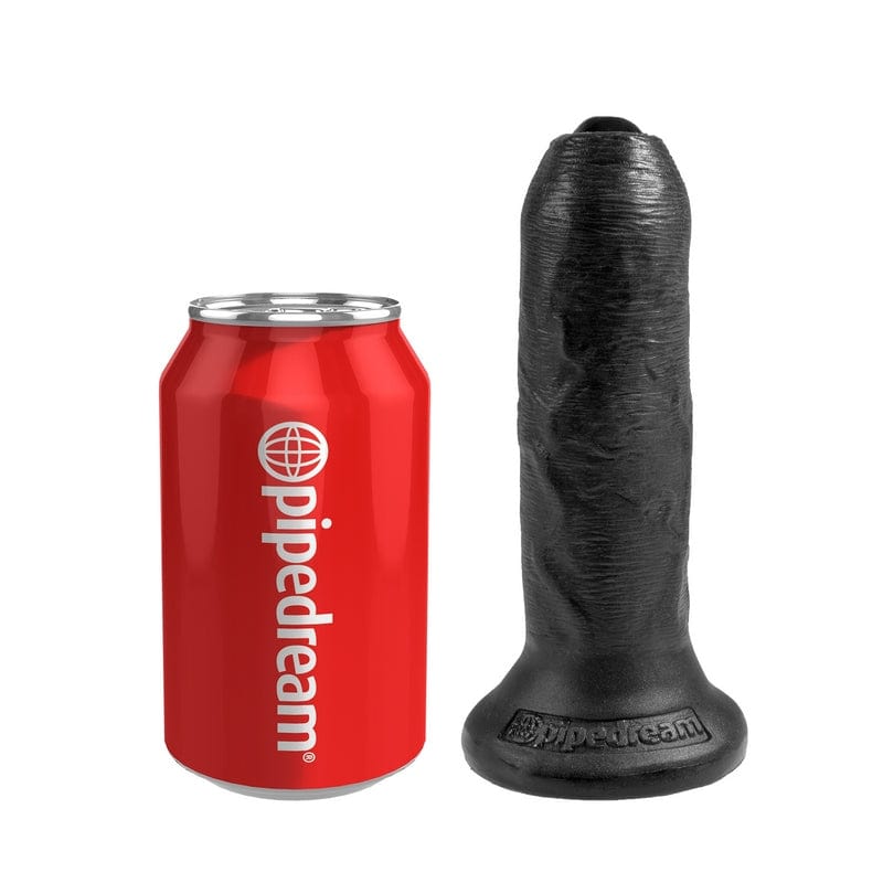 Pipedream Products 6-Inch Black Uncut Realistic King Cock Dildo