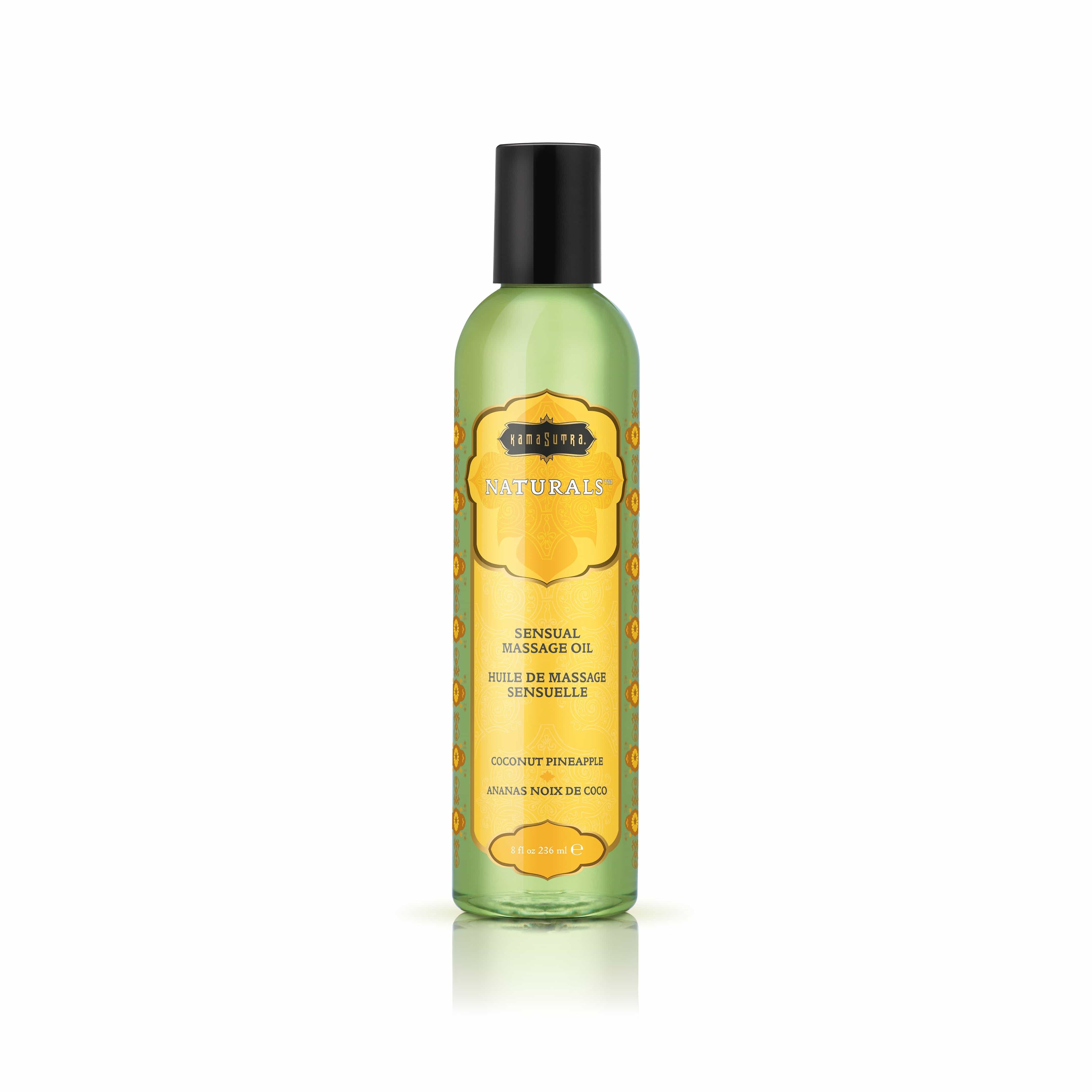 Kama Sutra Naturals Coconut Pineapple Sensual Massage and Moisturizing Oil
