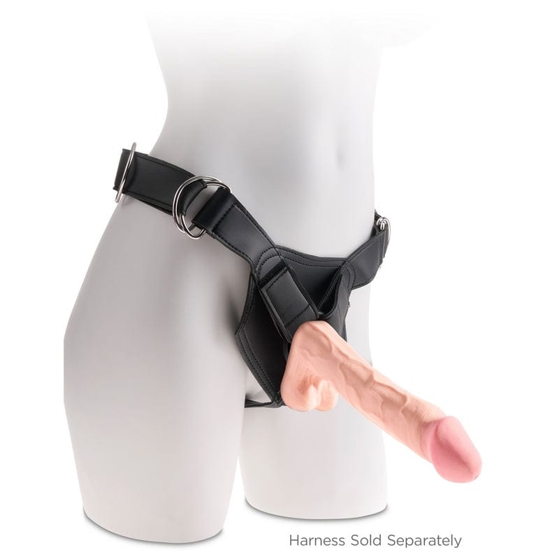 Pipedream King Cock Plus 12-Inch Triple Density Beige Cock with Balls