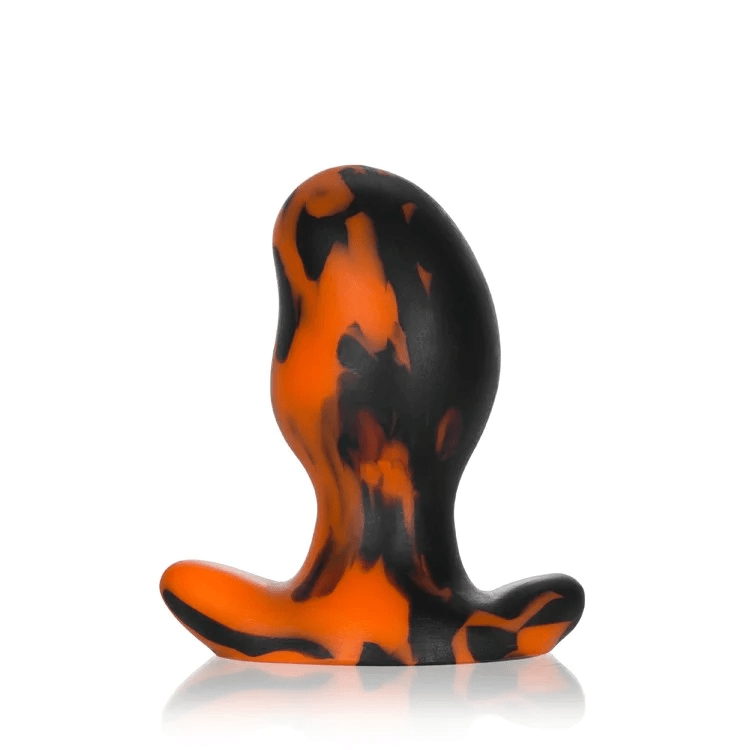 OxBalls Ergonomic Orange Swirl Premium Silicone Butt Plug for Ultimate Comfort and Unique Experience