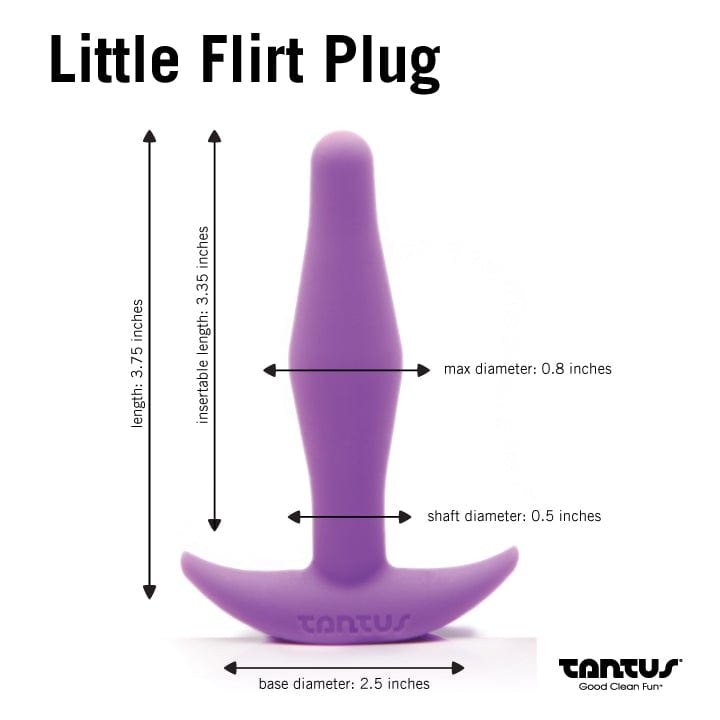 Tantus Premium Silicone Anal Plug for Beginners - Little Flirt Model