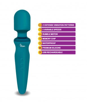 Viben Fierce Ultra - Intense Rechargeable Wand Massager for Sensual and Relaxing Use