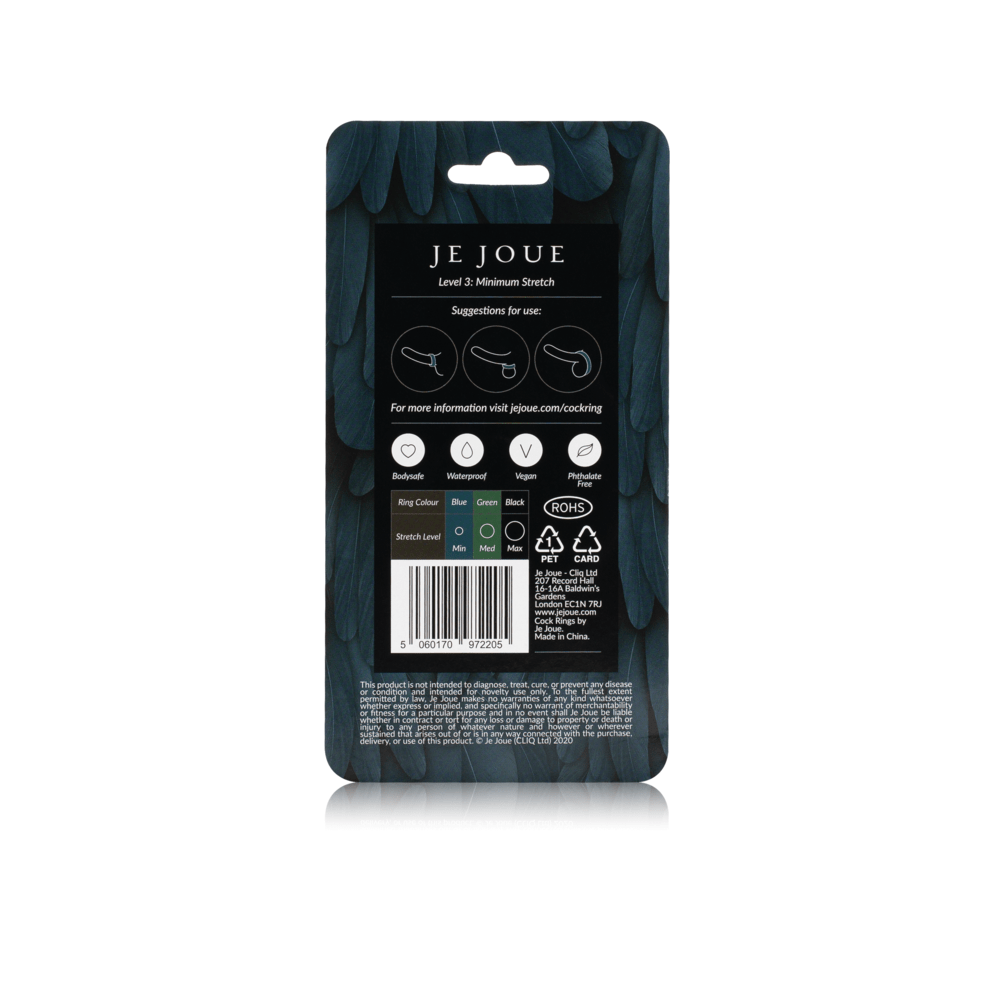 Je Joue Premium Silicone Minimum Stretch Male Cock Ring for Enhanced Intimate Pleasure