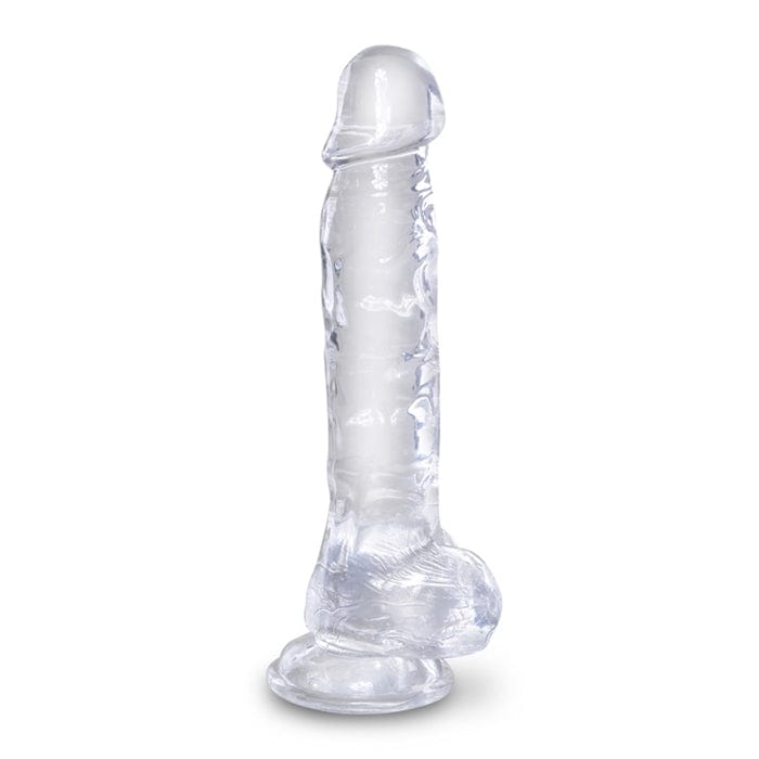 Pipedream King Cock 8-Inch Translucent Cock with Balls for Enhanced Pleasure