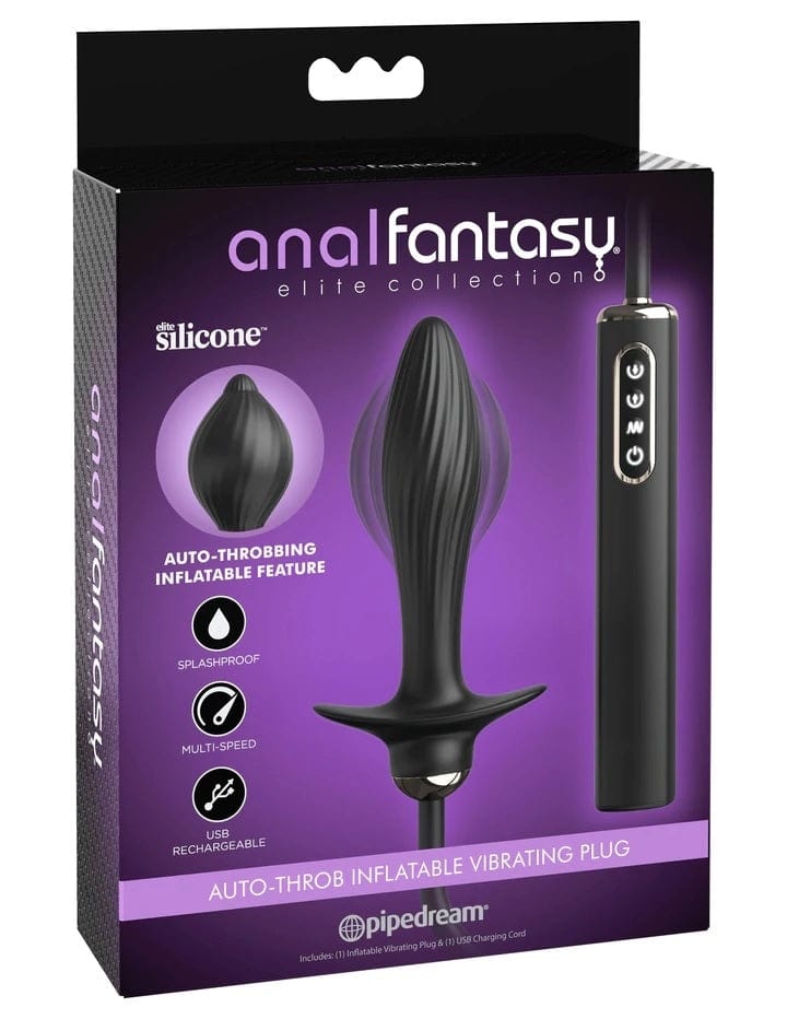 Pipedream Anal Fantasy: Auto - Throb Inflatable Silicone Vibrating Plug