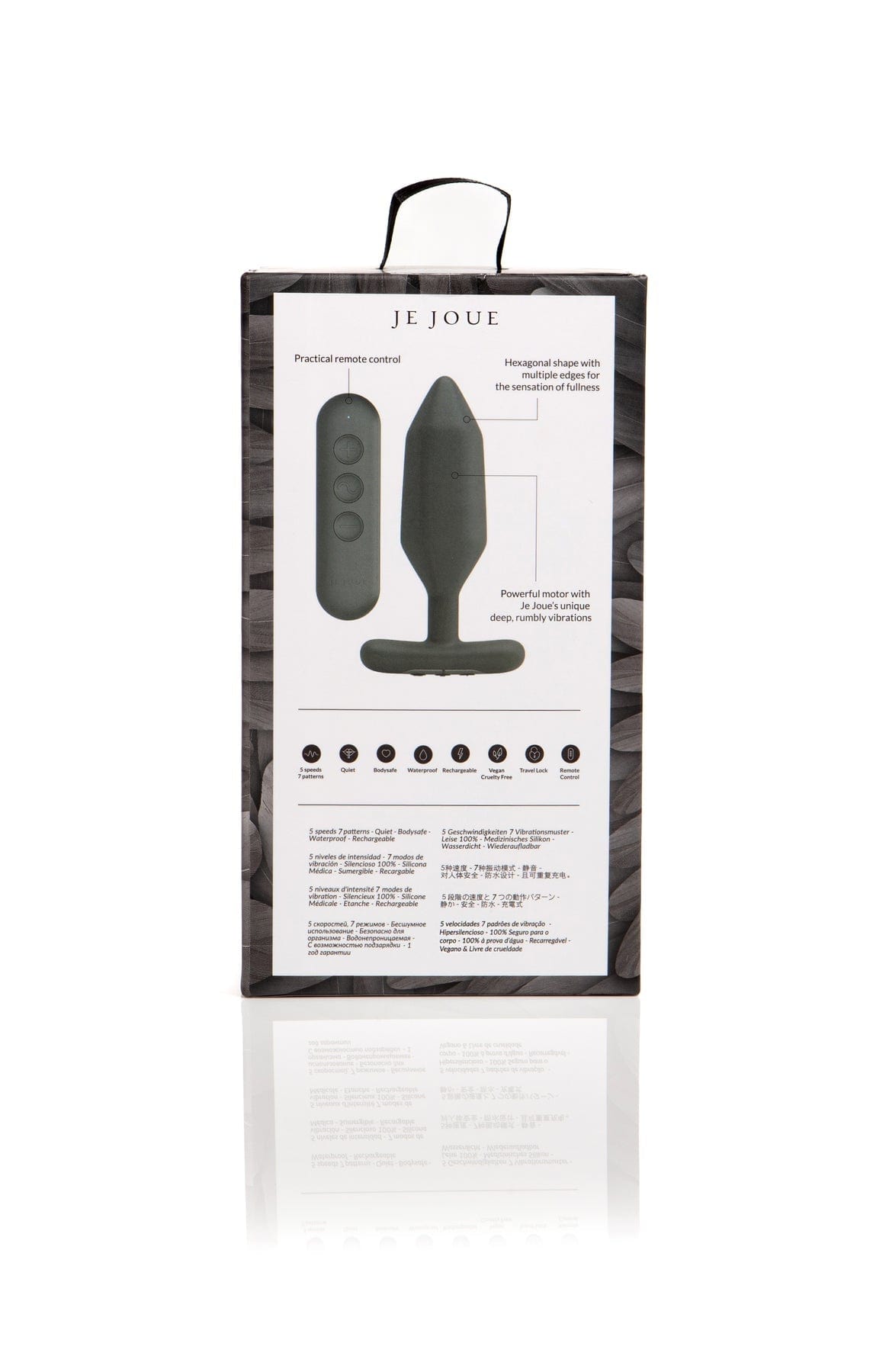 Je Joue Luxury Onyx-Inspired Vibrating Butt Plug for Exquisite Pleasure