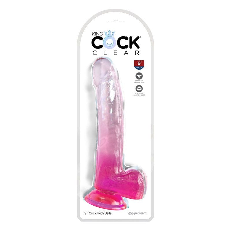 Pipedream Products 9 - Inch Realistic Translucent King Cock with Balls
