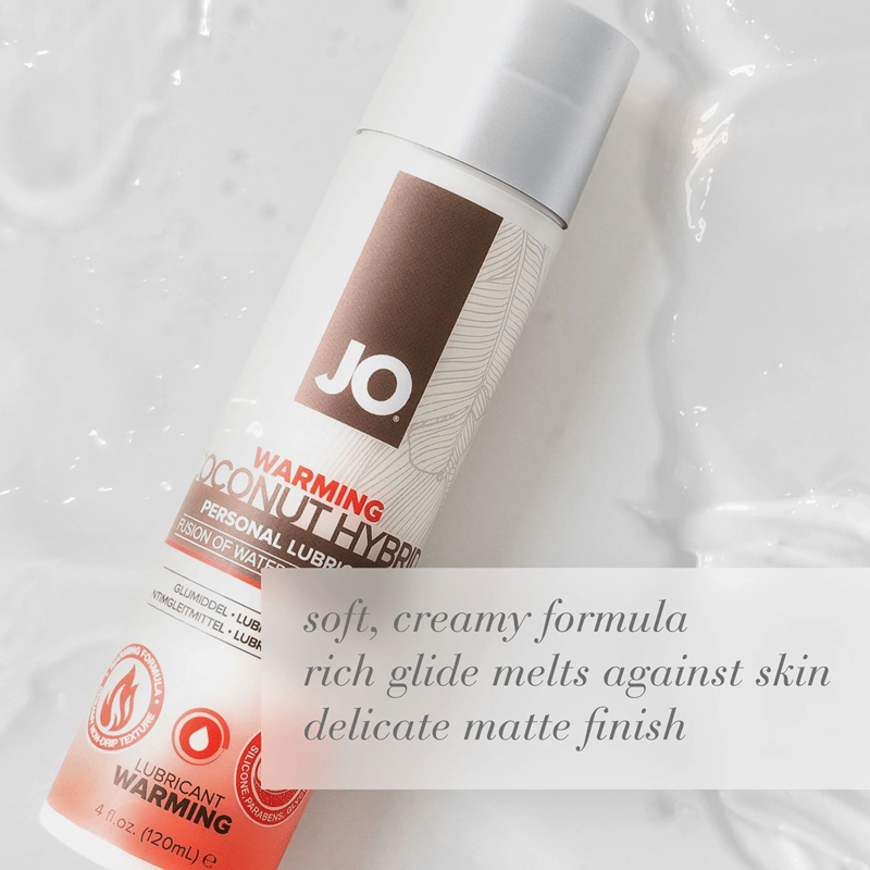 System JO Coconut-Scented Hybrid Warming Intimate Lubricant for Enhanced Pleasure