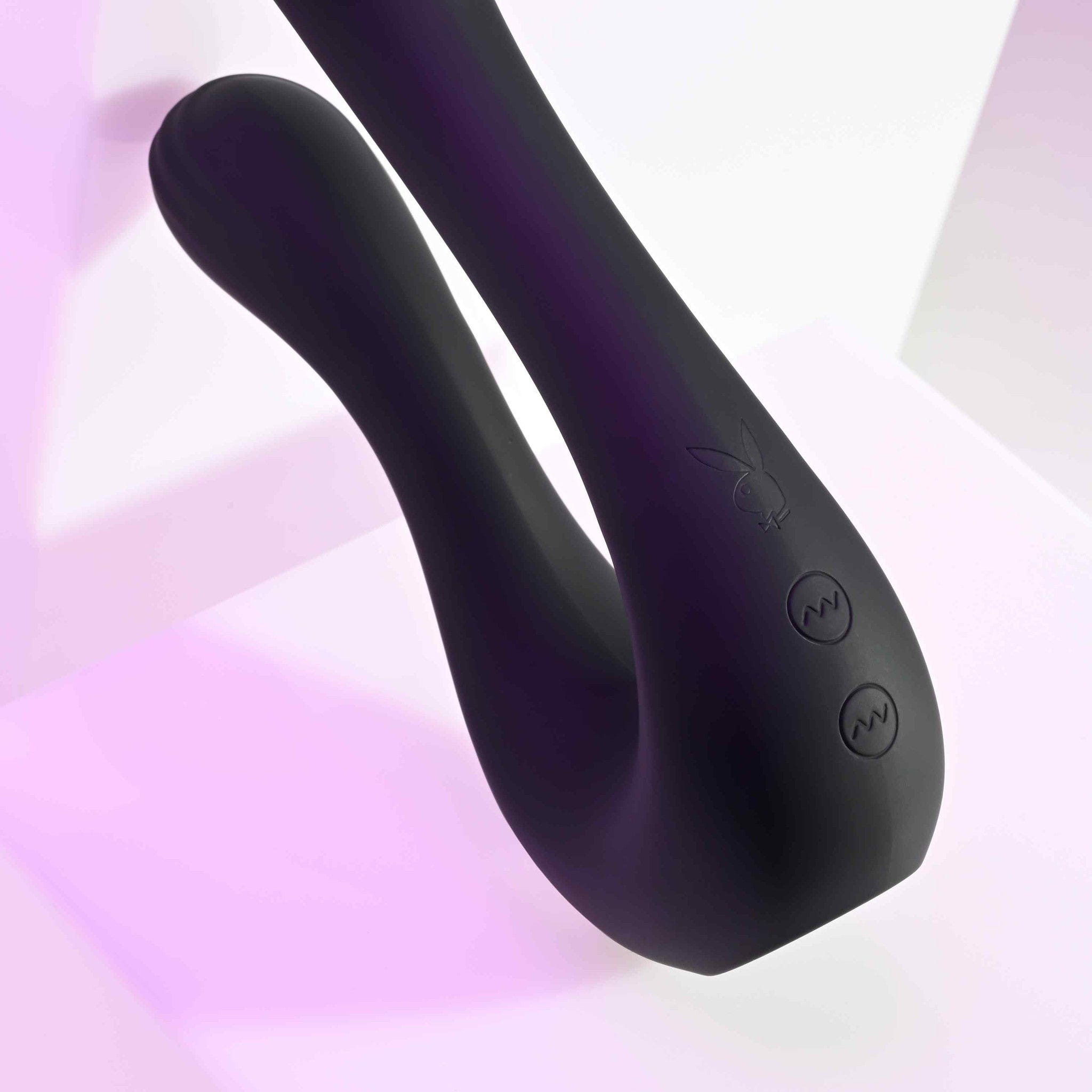 Playboy Luxury Swan Dual-Purpose Flexible Vibrator
