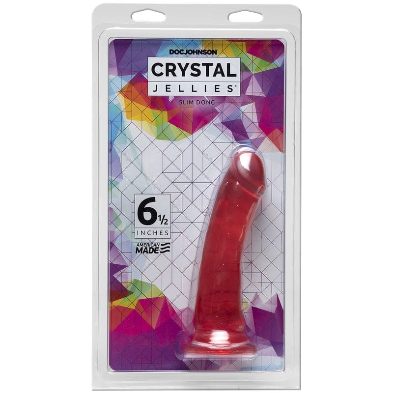 Doc Johnson's Exquisite Crystal Jellies Slim Style 6.5 - Inch Dildo for Adult Pleasure