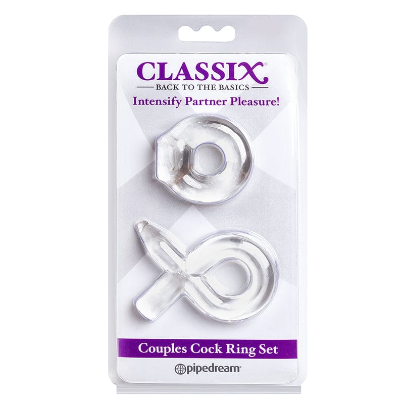Pipedream Clear Ultra - Stretchy Couples Cock Ring Set