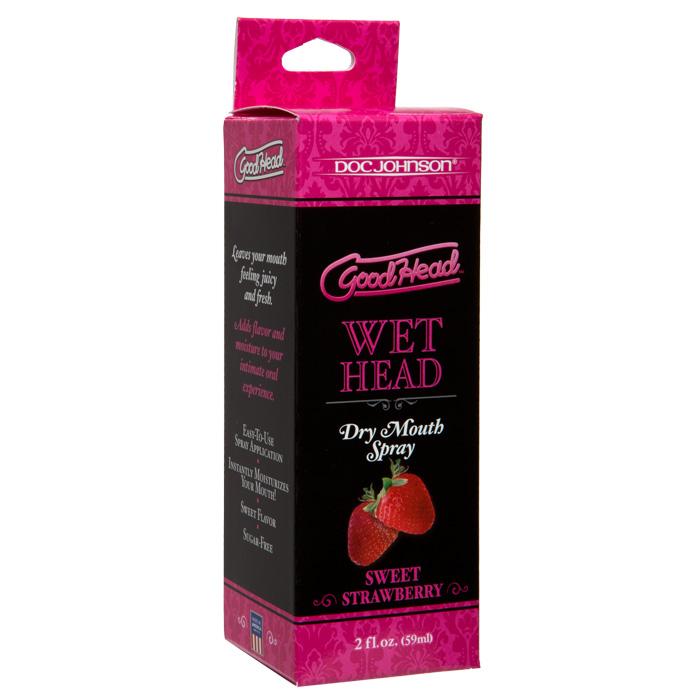 Doc Johnson GoodHead Wet Head Spray with Delicious Strawberry Flavor