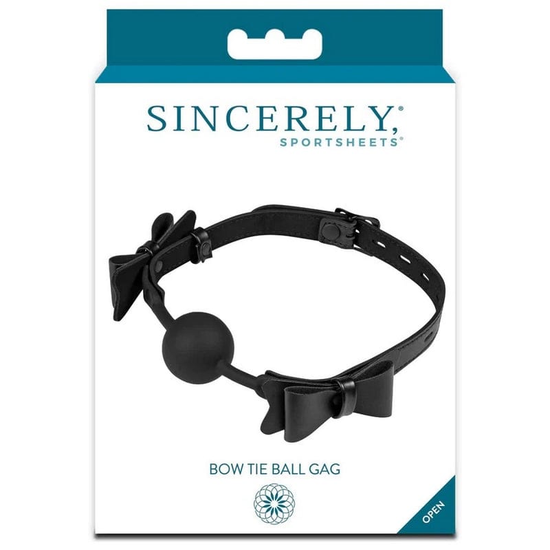 Sportsheets Sincerely Adjustable Bow Tie Style Ball Gag for Bondage Play