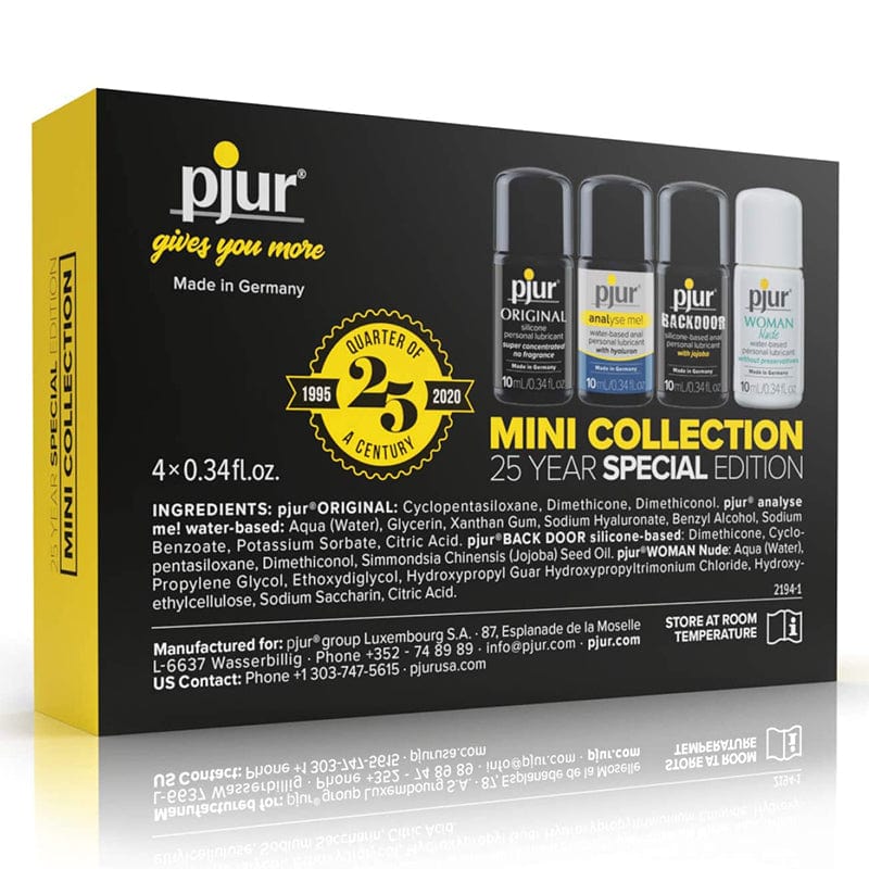 Pjur 25th Anniversary Special Edition Miniature Lubricant Collection