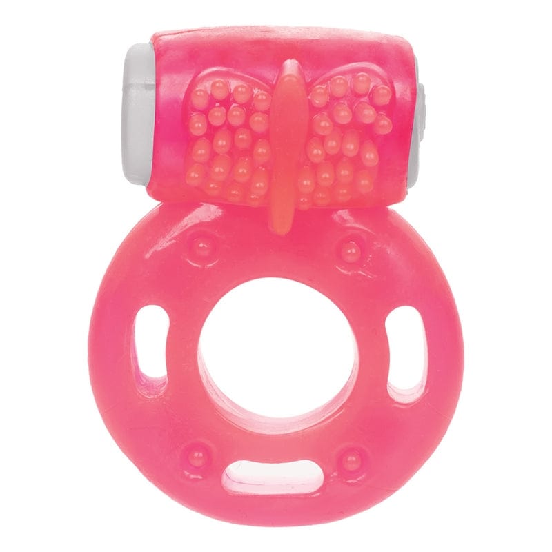Calexotics Pink Foil Pack Super - Stretchy Vibrating Cock Ring
