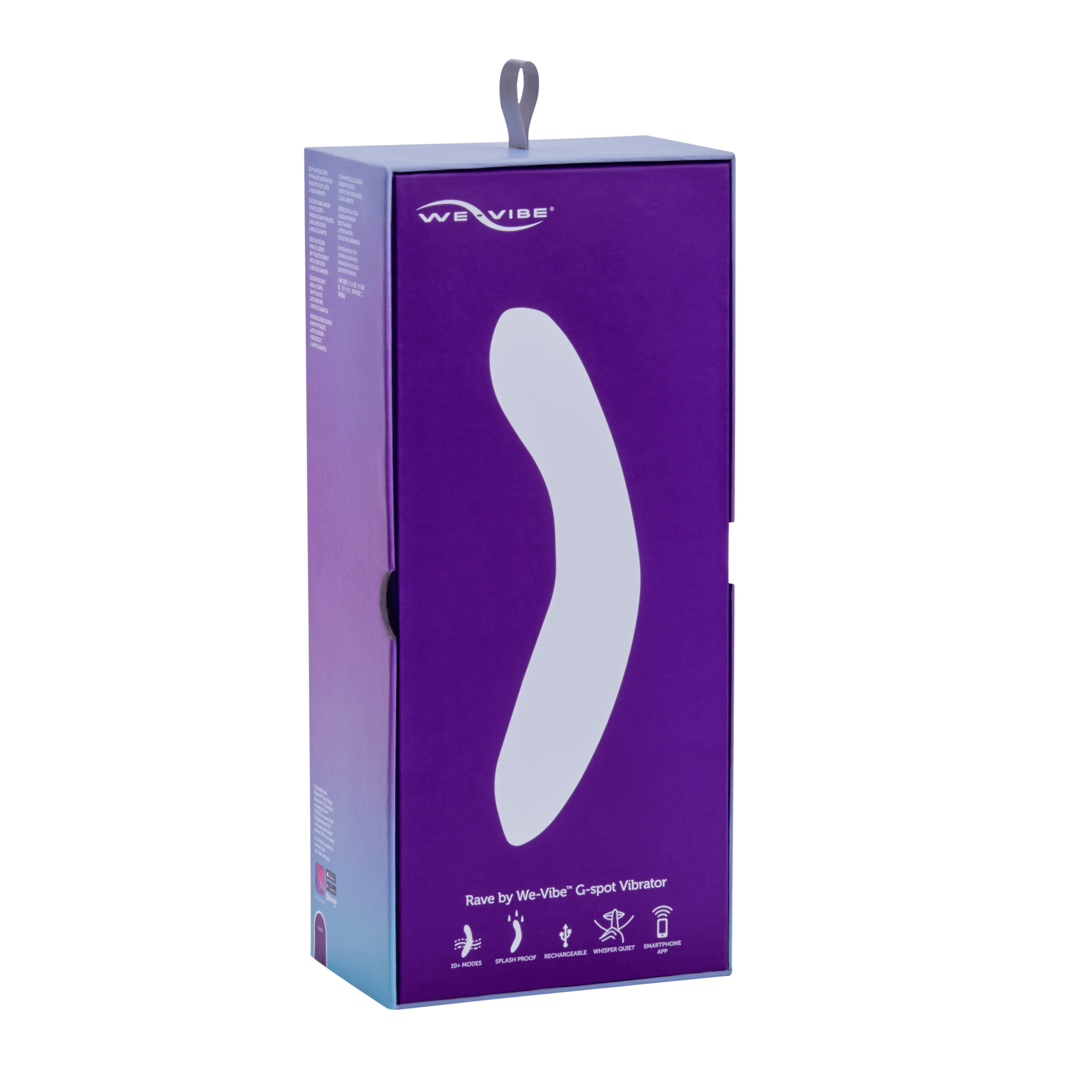 We-Vibe Rave Purple G-Spot Vibrator with 10 Vibration Modes and App Control
