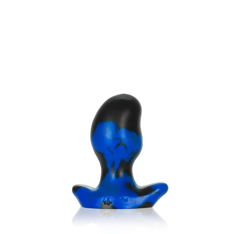OxBalls Ergonomic Blue Swirl Silicone Butt Plug for Ultimate Comfort