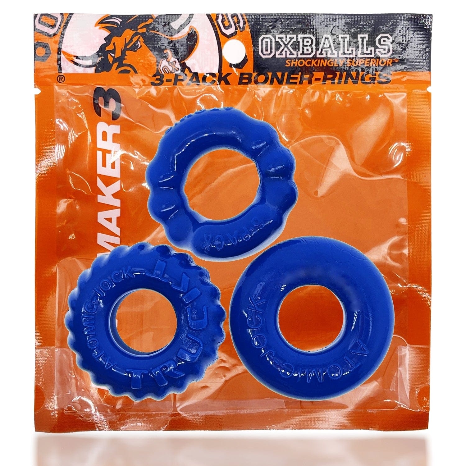 Oxballs Bonemaker 3-Pack of Premium Cock Rings for Enhanced Performance
