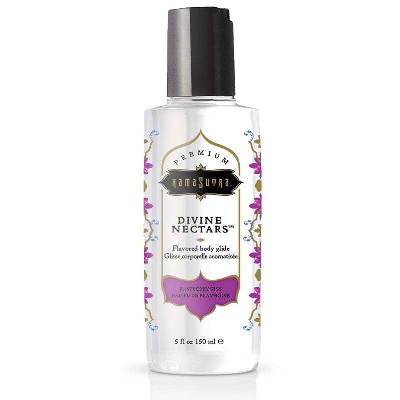 Kama Sutra Divine Nectars Raspberry Flavored Water - Based Intimate Body Glide
