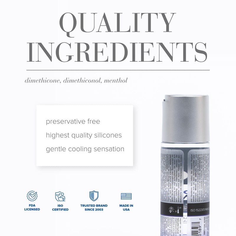 System JO Premium Luxury Cooling Silicone-Based Personal Lubricant for Extended Pleasure