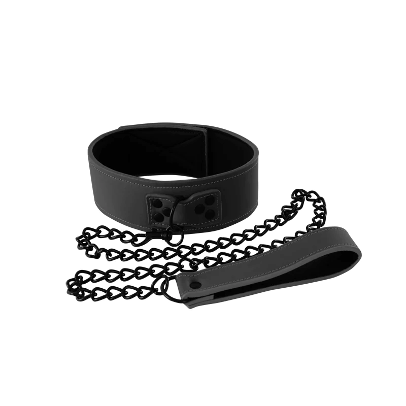 NS Novelties Durable Vinyl Renegade Bondage Collar for Intense Play