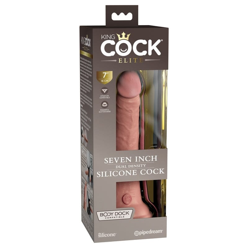 Pipedream Products King Cock Elite 7-Inch Silicone Penis Light - A Premium Adult Pleasure Product