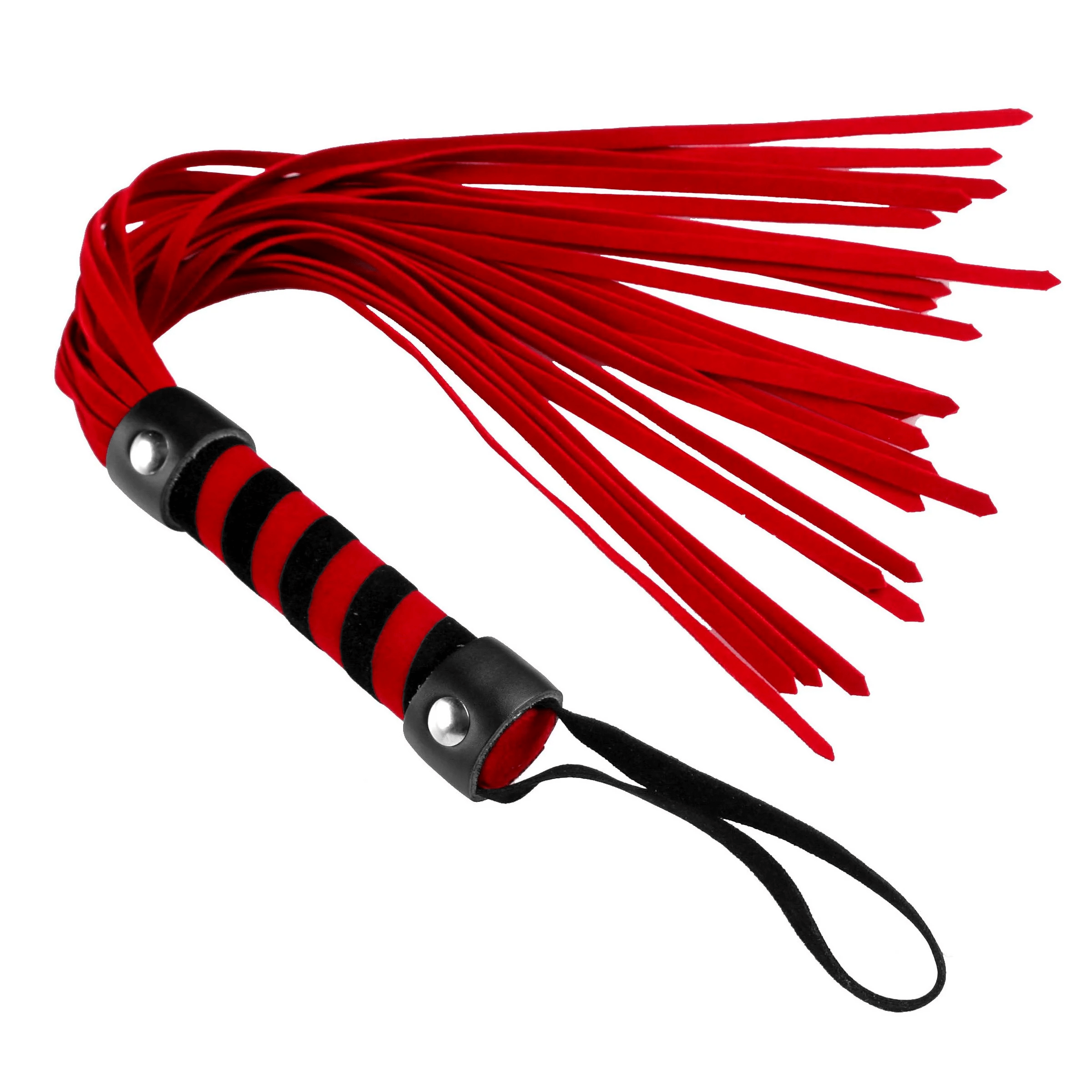 XR Brands Compact Short Suede Flogger for Sensual Pleasure