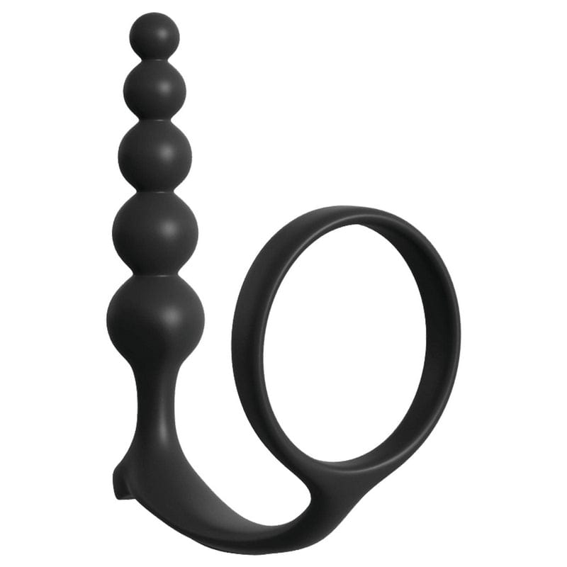 Pipedream Ass - Gasm Luxury Silicone Cockring with Anal Beads
