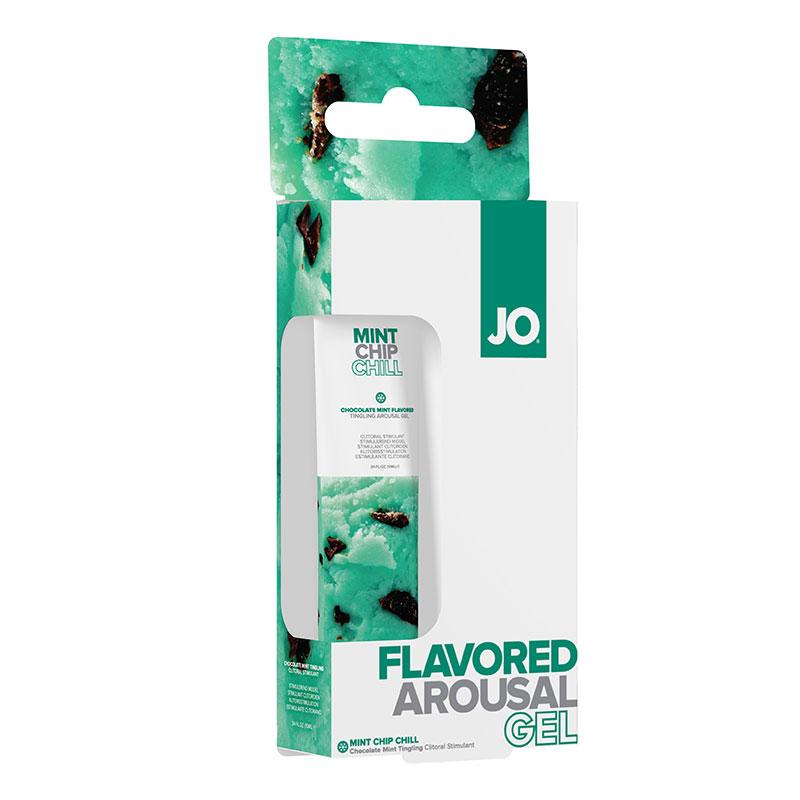 System JO Mint Chocolate Chip Flavored Water-Based Arousal Gel for Enhanced Intimacy