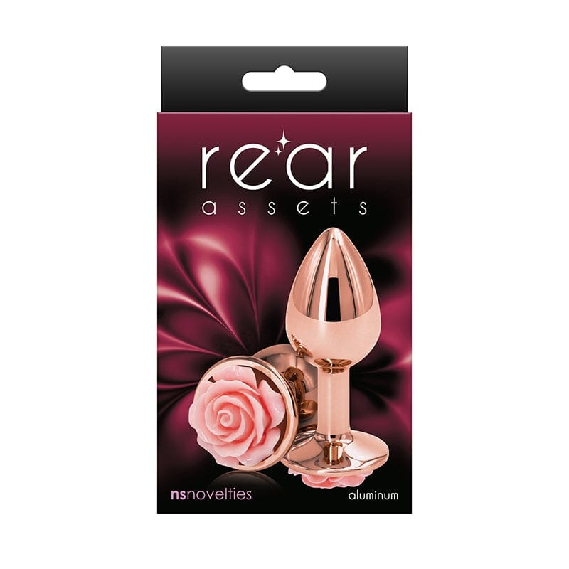 NS Novelties Rear Assets Small Rose - A Delightful Chrome - Plated Anal Toy
