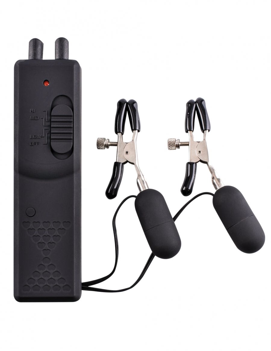 Pipedream Fetish Fantasy Multi - Speed Vibrating Nipple Clamps for Intense Pleasure