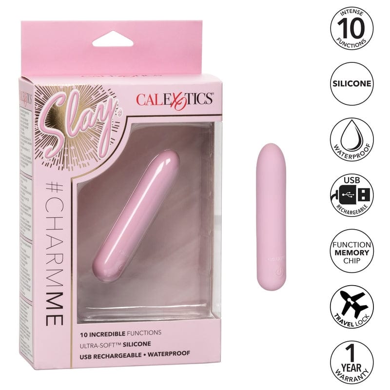 Calexotics Ultra-Soft Compact Slay CharmMe Adult Vibrating Massager