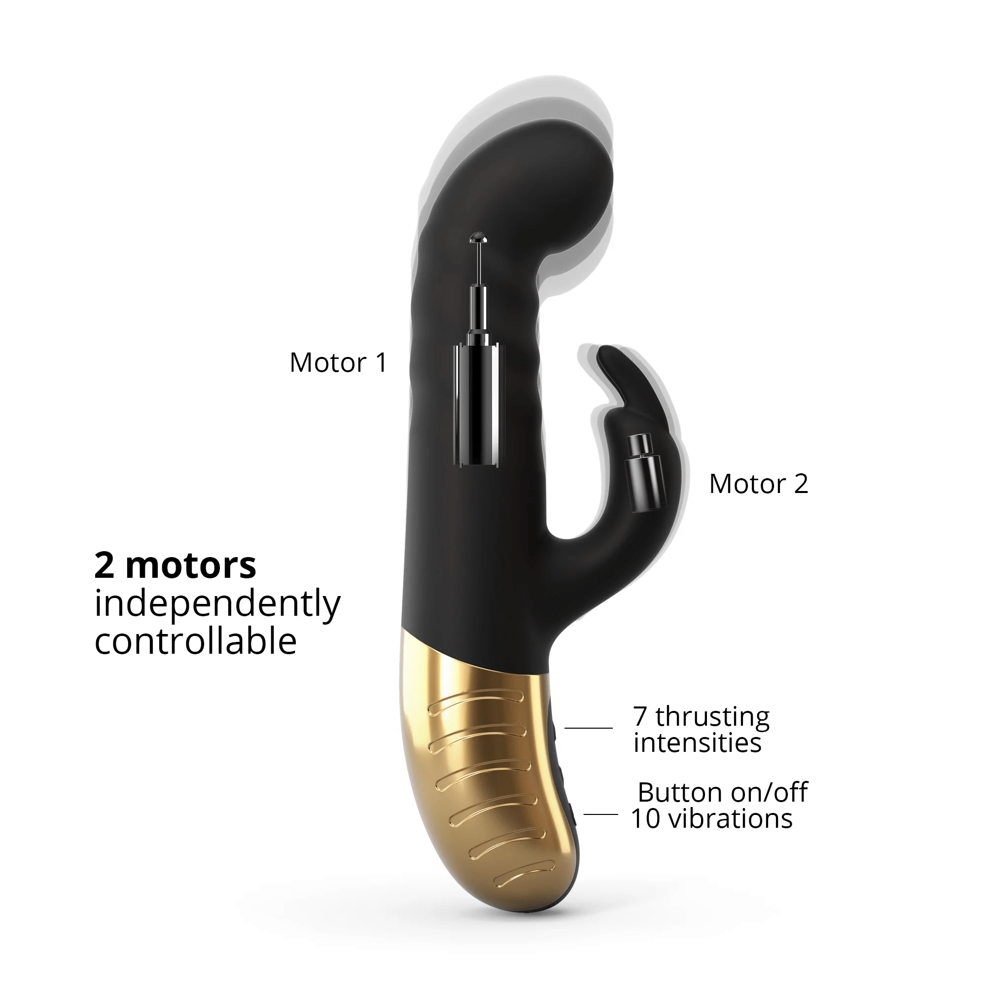 Dorcel Luxury G-Stormer Rabbit Vibrator with 10 Modes and 7 Speeds