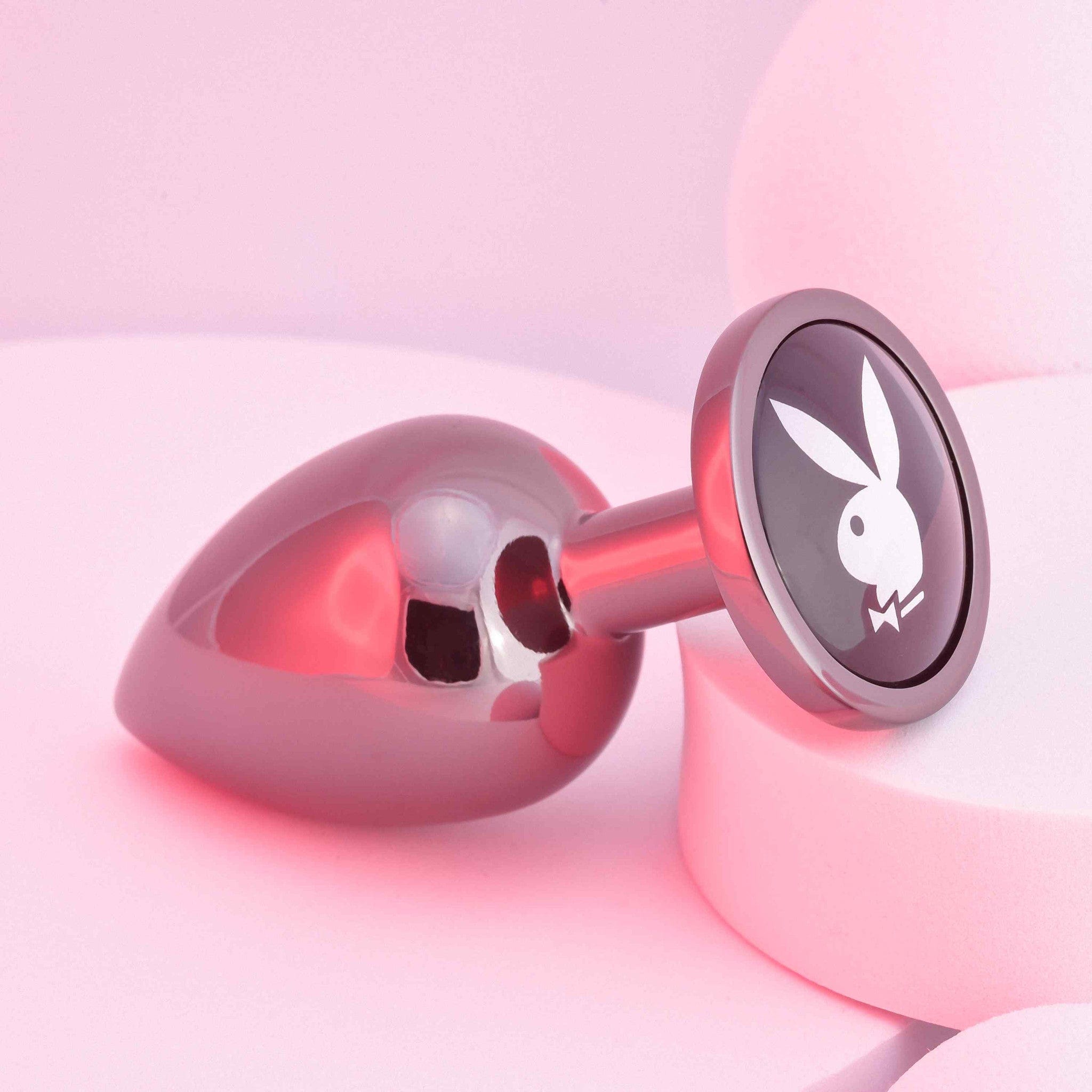 Large-sized Playboy Tuxedo-themed Anal Butt Plug for Intimate Pleasure