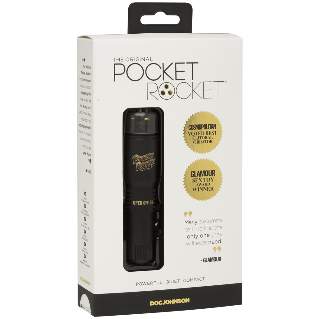 Doc Johnson Miniature Pocket Rocket Clitoral Vibrator for Intense Pleasure