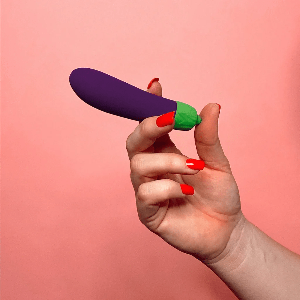 Top-Rated USB Rechargeable Eggplant-Shaped Emoji Vibrator for Ultimate Pleasure