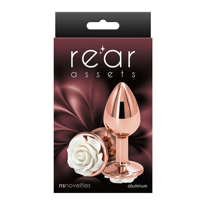NS Novelties Rear Assets Small Rose - A Delightful Chrome - Plated Anal Toy