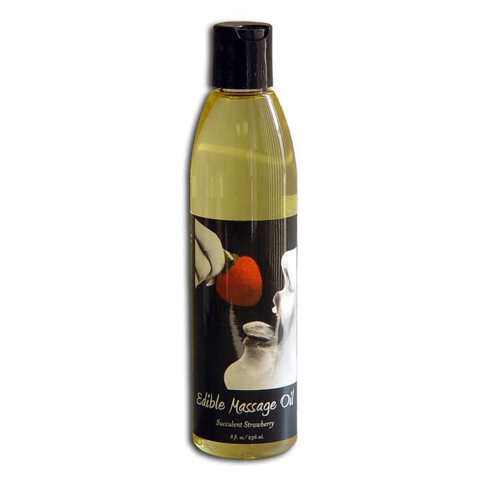 8-Ounce Earthly Body Edible Massage Oil for Luxurious Skin Care
