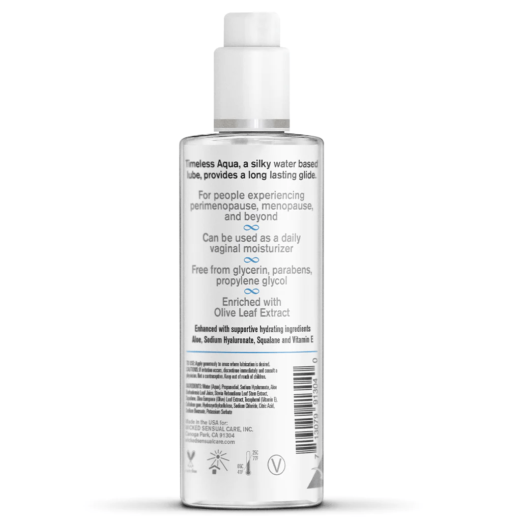 Wicked Timeless Aqua Lubricant for Perimenopause, Menopause and Beyond