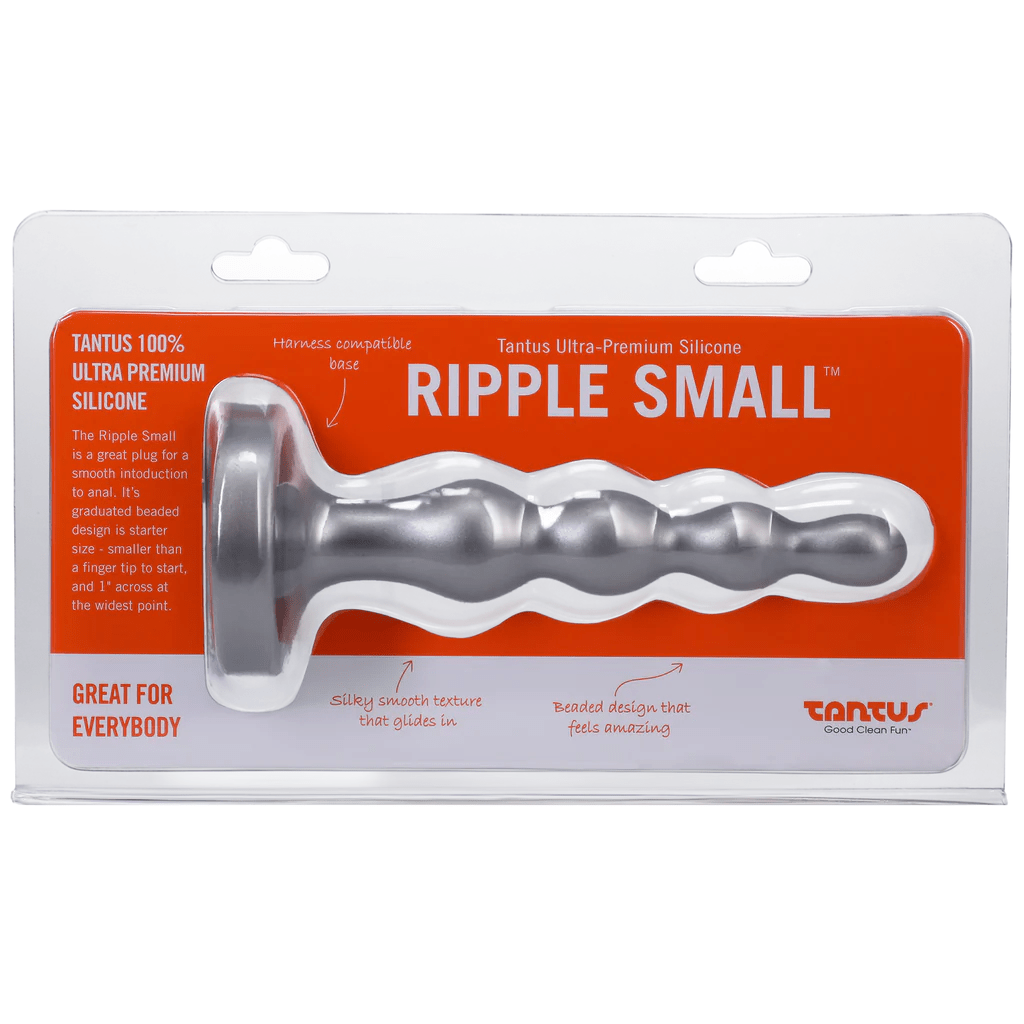 Tantus Small-Sized Ripple Silicone Anal Butt Plug for Beginners